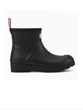 Hunter PLAY Short Boot Pull-On Black Rain Boots WFS2020RMA